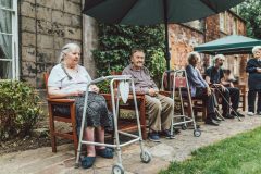 Bank Close House care home Chesterfield - Enjoying the good weather