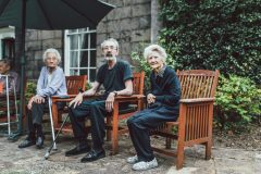 Bank Close House care home Chesterfield - Enjoying the good weather