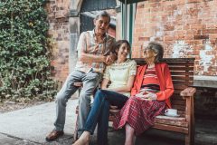 Bank Close House care home Chesterfield - Enjoying the good weather