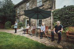 Bank Close House care home Chesterfield - Enjoying the good weather