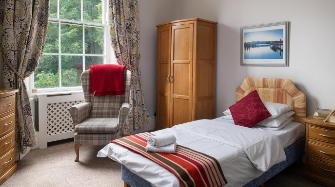 bedrooms at Bank Close House care home Chesterfield